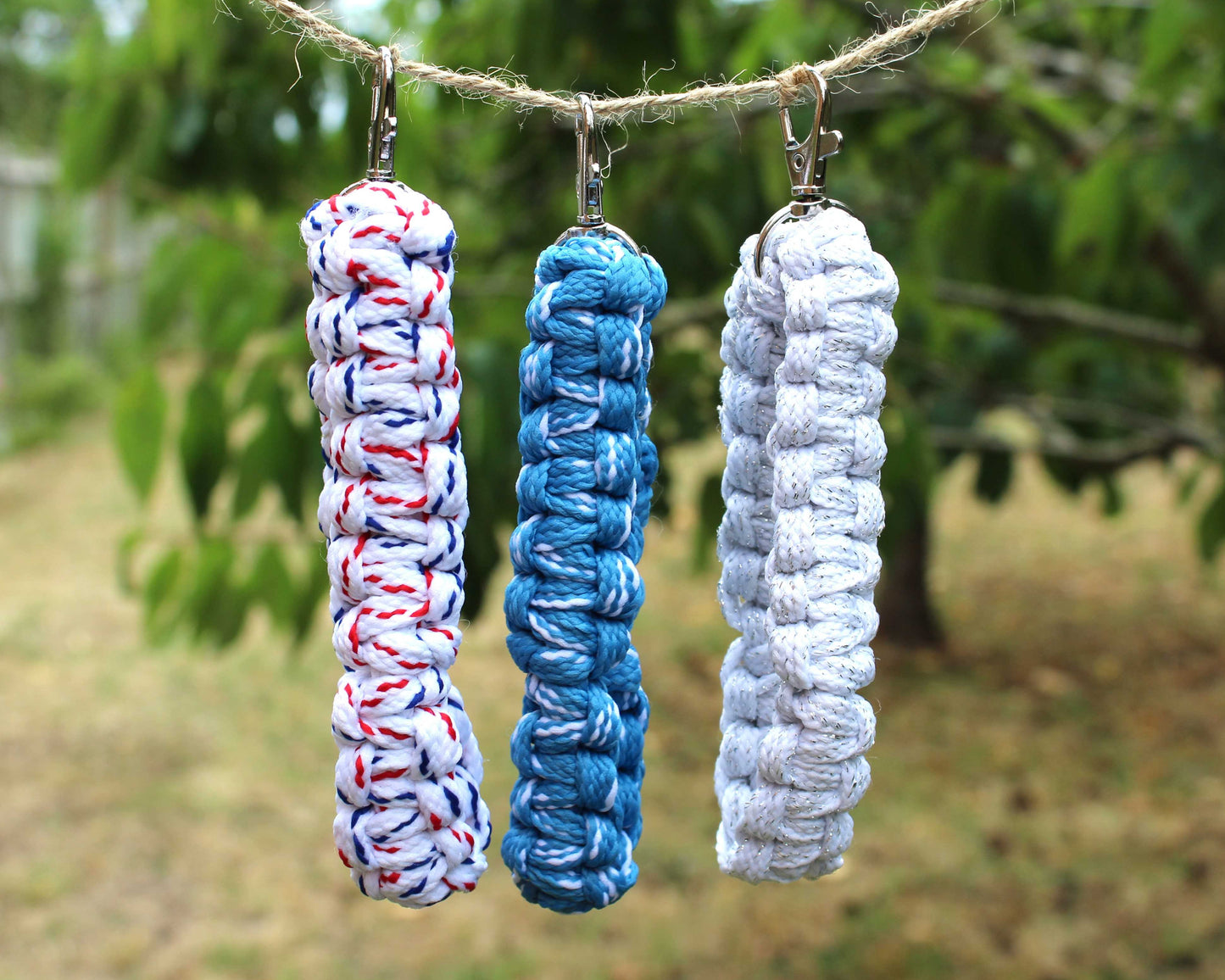 Shoelace Macramé Keychains